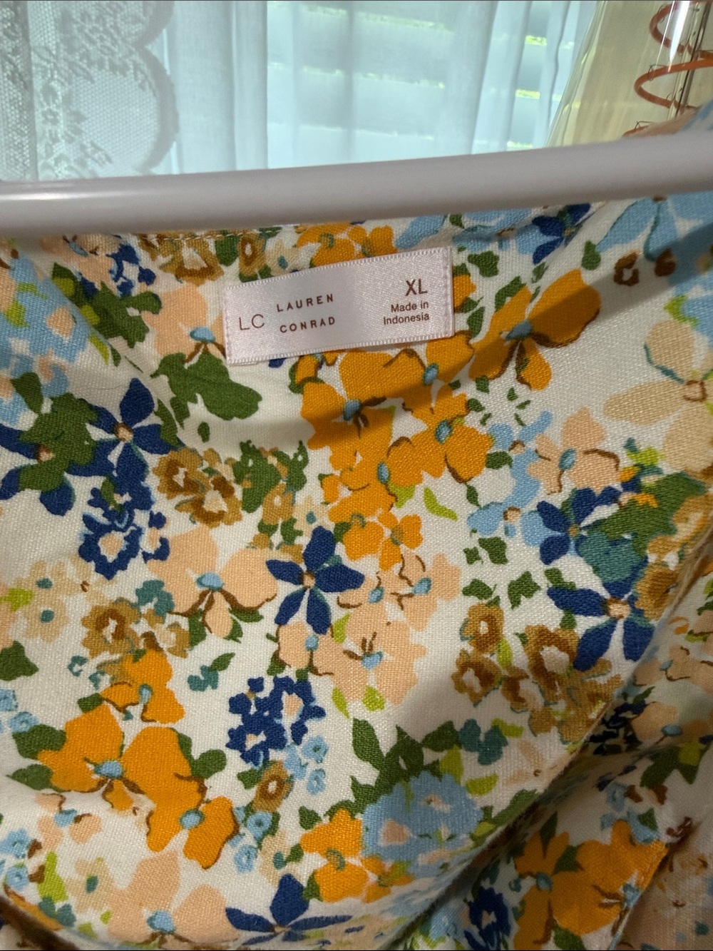 LC Lauren Conrad Floral Tank Mini Dress in Yellow, Blue & Green - Picture 2 of 4